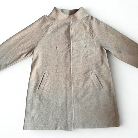 Cynthia Rowley 100% Wool Coat, Beige Tan, Women’s 1X - Picture 1 of 5